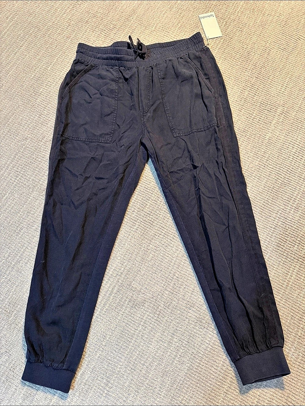 Splendid Lakeside Jogger Utility Jogger Pants in Black Large NWT